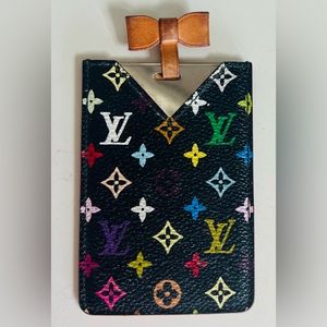 Louis Vuitton Takashi Murakami Multicolor Monogram Credit Card Case/Mirror